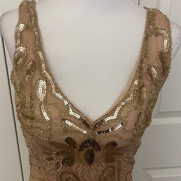 1920s-Inspired Sequined Fringe Midi Dress XS - Picture 4 of 15